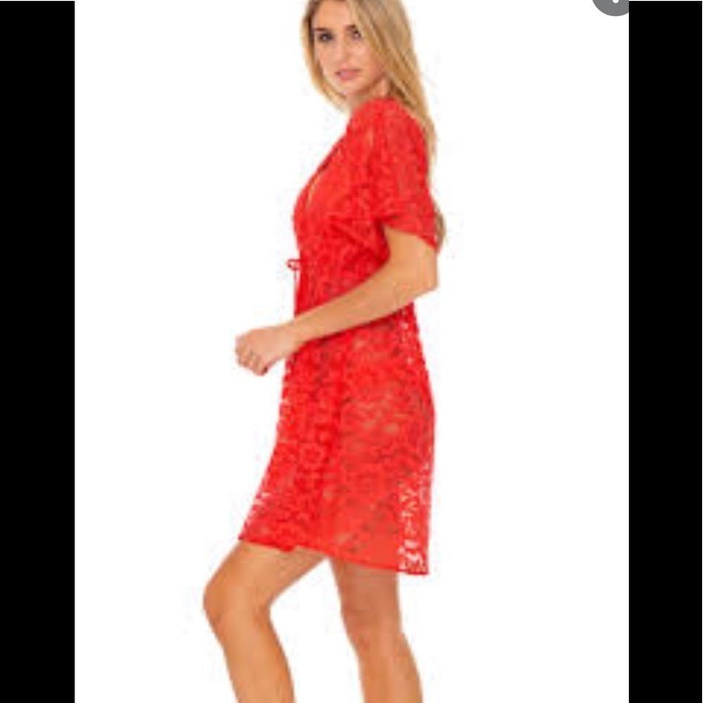 I.N. Studio Layered Lace Mini Dress